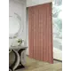 Штора на шторной ленте Леола 140x250 см цвет терракотовый