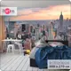 Фотообои флизелиновые Bartonwall 500x270 см Ночной город Нью-Йорк