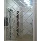 Панно из зеркальной плитки 20x20 см с фацетом 10 мм (размер панно 113.2x198.1 см)