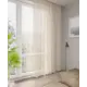Тюль на шторной ленте органза 400x260 см цвет бежевый