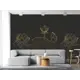 Фотообои флизелиновые Luxury walls № 1 400x270 см Золотые цветы