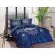 Комплект постельного белья Tac Saten 3254-64168, евро, сатин цвет синий