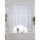 Тюль на шторной ленте для кухни Ветон 300x170 см цветы цвет белый