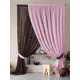 Тюль на шторной ленте Helga Нариа 300x290 цвет коричнево-розовый