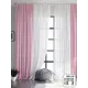 Тюль на шторной ленте Helga Минтон 600x310 цвет розовый