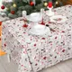 Скатерть на стол Altali Крамбл прямоугольная 136x220 см цвет красный