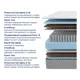 Матрас Proson Sova Plus M 140x200 см, независимый пружинный блок, двуспальный, кокосовый