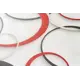 Обои флизелиновые Ovk design Кольца 1.06 м красные 10514-02