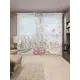Тюль Joyarty на шторной ленте Лондонский вид 310x265 см рисунок вензель цвет коричневый