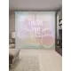 Тюль Joyarty на шторной ленте Большое спасибо 310x265 см цвет розовый