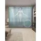 Тюль Joyarty на шторной ленте Сила русалки 310x265 см рисунок природный цвет зеленый
