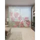Тюль Joyarty на шторной ленте Композиция с маками и ромашками 310x265 см рисунок растительный цвет красный