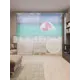 Тюль Joyarty на шторной ленте Под пляжным зонтом 310x265 см рисунок природный цвет бирюзовый