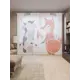 Тюль Joyarty на шторной ленте Чудеса любви 310x265 см цвет оранжевый