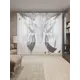 Тюль Joyarty на шторной ленте Талисман дикого запада 310x265 см цвет черный