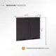 Кухонный шкаф Серый шелк Полюс 80 x 72 x 32 см МДФ цвет темно-серый