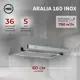 Встраиваемая вытяжка Mbs Aralia 160 inox 60 см цвет металлик