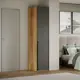 Шкаф Трия 247102 45x217x58 см ЛДСП цвет яблоня беллуно/графит соф