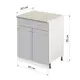 Напольный шкаф Лидер Modern Alto ~~ Модерн altoTY6060_STGL 60x85x60 см ЛДСП