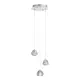 Светильник подвесной светодиодный ST Luce Waterfall Sl6017.101.03 3 м² теплый белый (желтый) свет цвет хром