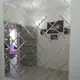 Панно из зеркальной плитки 20x20 см с фацетом 10 мм (размер панно 141.5x226.4 см)