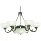 Люстра потолочная ARTE LAMP Windsor 8 ламп 16 м² цвет коричневый