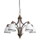 Люстра потолочная ARTE LAMP BONITO 5 ламп 10 м² цвет черный
