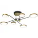 Люстра на штанге светодиодная AMBRELLA LIGHT FL5157 Comfort 32 м² теплый белый свет цвет золото
