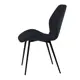 Стул Mebel square Crystal m 47x79x44 см велюр цвет черный