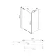 Душевой уголок Vincea Extra VSR-1E809090CLGM прямоугольный 80x90см антрацит профиль эффект стекла прозрачное закаленное стекло