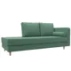 Кушетка Прайм правая Лига диванов 123657 212x77x81 см рогожка цвет амур 11 зеленый
