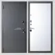 Входная дверь Kvarta TE левый 205x86см цвет серый/эмаль белоснежная
