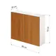 Навесной шкаф Лидер Стандарт SHS80_OL 80x72x30 см ЛДСП цвет ольха