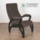 Кресло Glider Модель весна м компакт 58x101x80 см велюр цвет dakota 8/венге