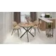 Стол круглый Polini home 0002781.55 90x90 см ЛДСП цвет дуб крафт золотой-черный