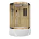 Душевая кабина Niagara NG-7712GL 80x120x215 высокий поддон ассиметричный 38 см стенки золото