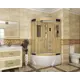 Душевая кабина Niagara NG-7712GR 80x120x215 высокий поддон ассиметричный 38 см стенки золото