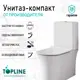 Унитаз-компакт Topline Top010 горизонтальный двойной слив