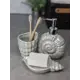 Набор аксессуаров для ванной комнаты Bath Plus Perlaceo SET3: дозатор для жидкого мыла, мыльница, стакан для зубных щеток