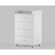 Комод Incanto Incanto 4 ящика 64x85x45 см ЛДСП цвет белый