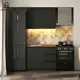 Кухонный гарнитур Homegrad 013659/00 100x160x60 см ЛДСП цвет графит