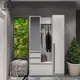 Комплект мебели для прихожей Homegrad Boston Цб-00017978 120x210x35.3 см ЛДСП цвет белый