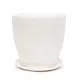 Горшок цветочный Гнездо Композит d 30 см 27.8 см 13 л бетон белый