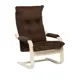 Кресло-качалка Leset 8586 Оливер 68.5x110x80 см велюр цвет коричневый