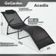 Шезлонг складной GoGarden 50312 Acadia садовый 183x55x70 см