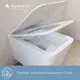 Комплект инсталляция TECE spring панель с круглыми кнопками черный матовый унитаз ADT, микролифт белый матовый, квадрат