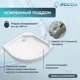 Душевой уголок Doccia Alba Com/dc0000049613/1207404 1/4 круга с поддоном 90x90см профиль хромированный эффект стекла прозрачный