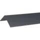 Конек плоский 146x146 2 м 0.4 мм цвет RAL 7024 серый