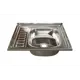 Накладная мойка Mixline 538191 ne 50x60 см глубина чаши 16 см нержавеющая сталь цвет хром