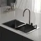 Мойка для кухни Ростовская мануфактура сантехники MR-7843BL 78x43 см глубина чаши 22 см нержавеющая сталь цвет графит